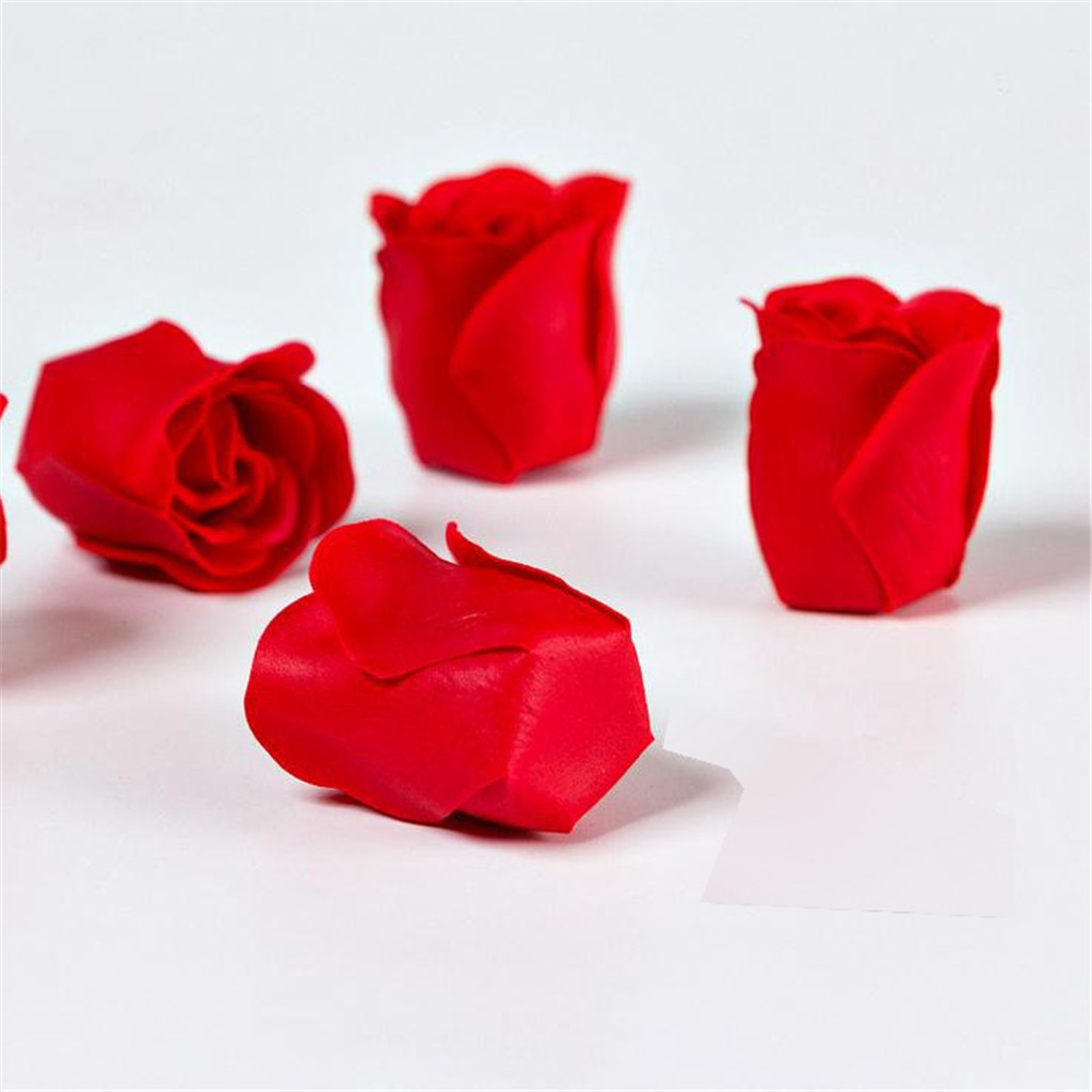 81Pcs/1Box Bruiloft Decoratie Rose Zeep Bloem Hoofd Drie-Layer Zonder Base Simulatie Rose Eeuwige bloem Roos