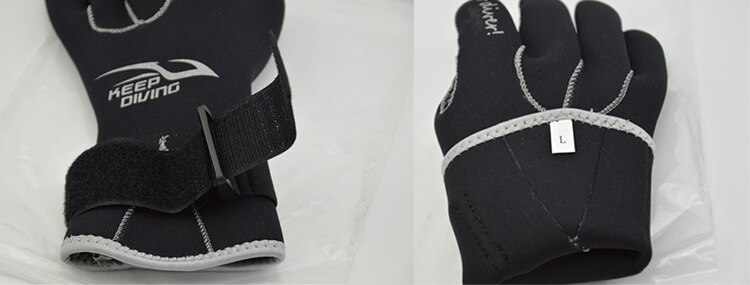 Guantes de neopreno de 3MM para buceo, equipo de esnórquel, antiarañazos, mantiene el calor, Material de traje de buceo, pesca submarina, para invierno