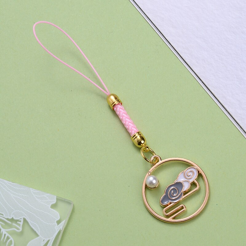 Metalen Mobiele Telefoon Hanger 1Pcs Bloem Dier Sneeuwvlok Ladie Telefoon Lanyard Anti-verloren Sleutelhanger Accessoires Decoratie: D