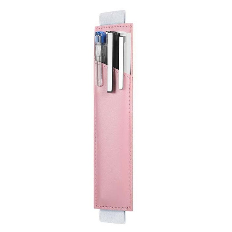 Sac à crayons à bande élastique réglable, porte-stylos, Clip de poche pour carnet d'affaires, organisateur de stylos pour le personnel des enseignants: Rouge
