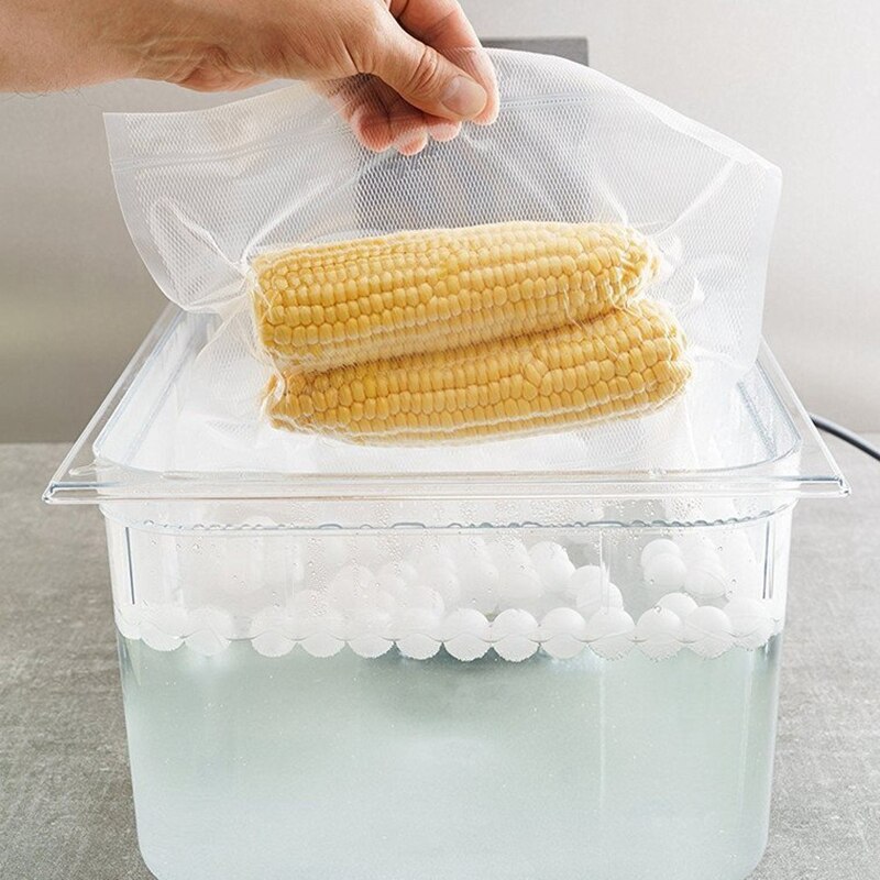 Sous vide kogekugler bpa fri 20mm 250 kugler med tørretaske til anova joule komfur vandbad madlavning og sous vide co