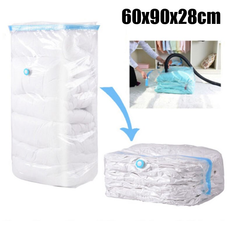Vacuümzak Voor Kleding Schoenen Opbergtas Met Klep Thuis Organisator Opvouwbare Gecomprimeerd Grote Seal Ruimtebesparend Seal Zakken: 60x90x28cm