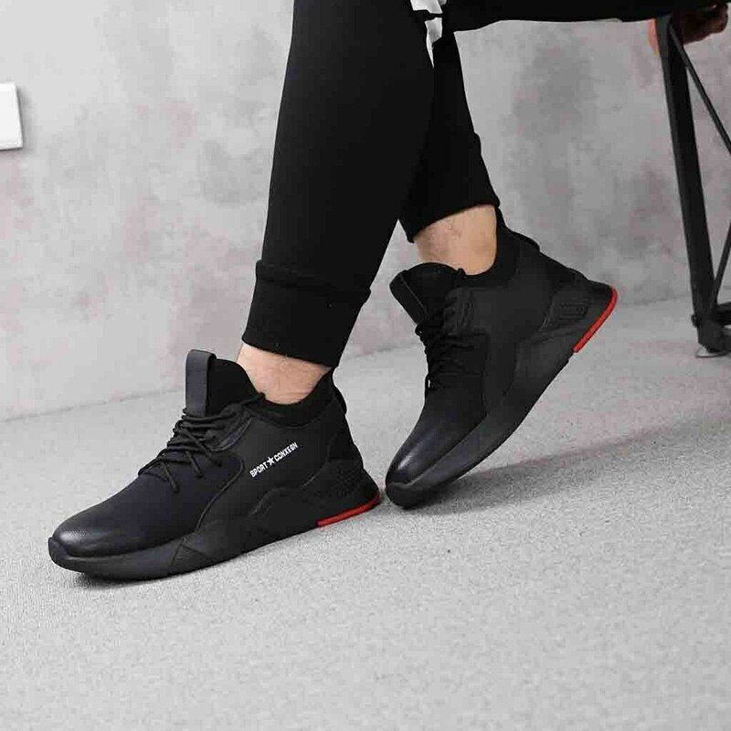 1 Pair Heavy Duty Sneaker Safety Work Shoes Breathable Anti-slip Puncture Proof for Men THJ99