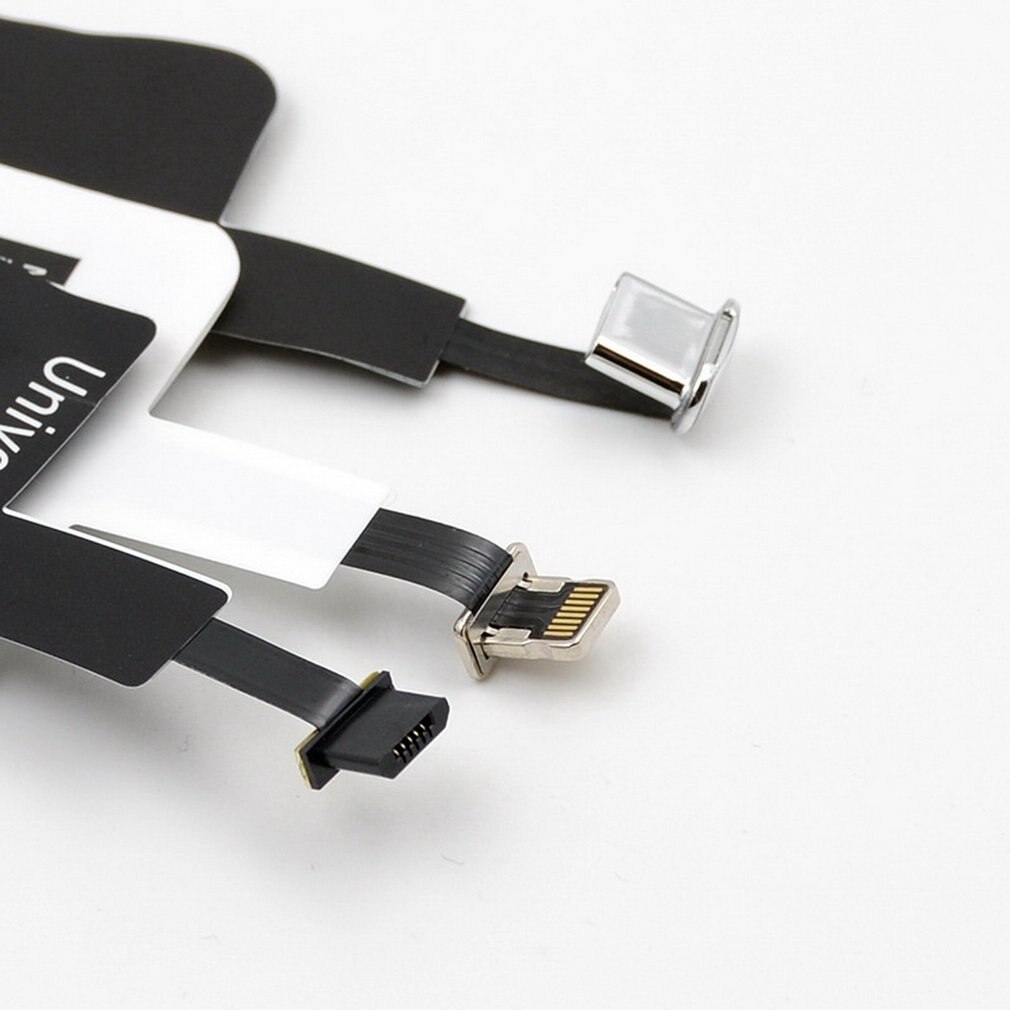 Qi Draadloze Oplader Ontvanger Micro Usb Een Usb B Type C Draadloze Oplader Adapter Voor IPhone6 6S 7 Plus mobiele Telefoon Connector