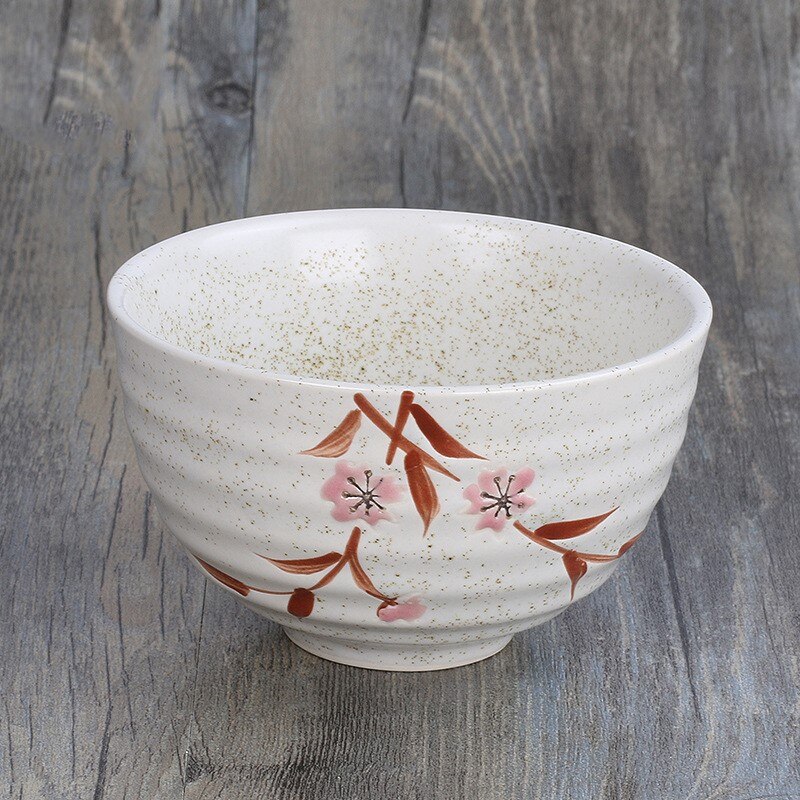 Bol en céramique japonais et coréen de 4.5 pouces, riz à motif d'anneau, bol Matcha japonais, bol à Dessert, bol à soupe, bol Ramen: Romantic Sakura