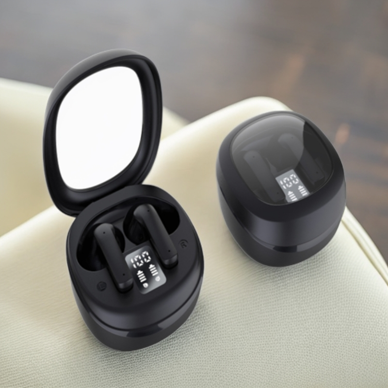 ANC50dB Ruído Ativo Cancelando Fone De Ouvido Sem Fio, Bluetooth 5.3, 40 Horas de Bateria, Versão Universal, Esportes: Preto