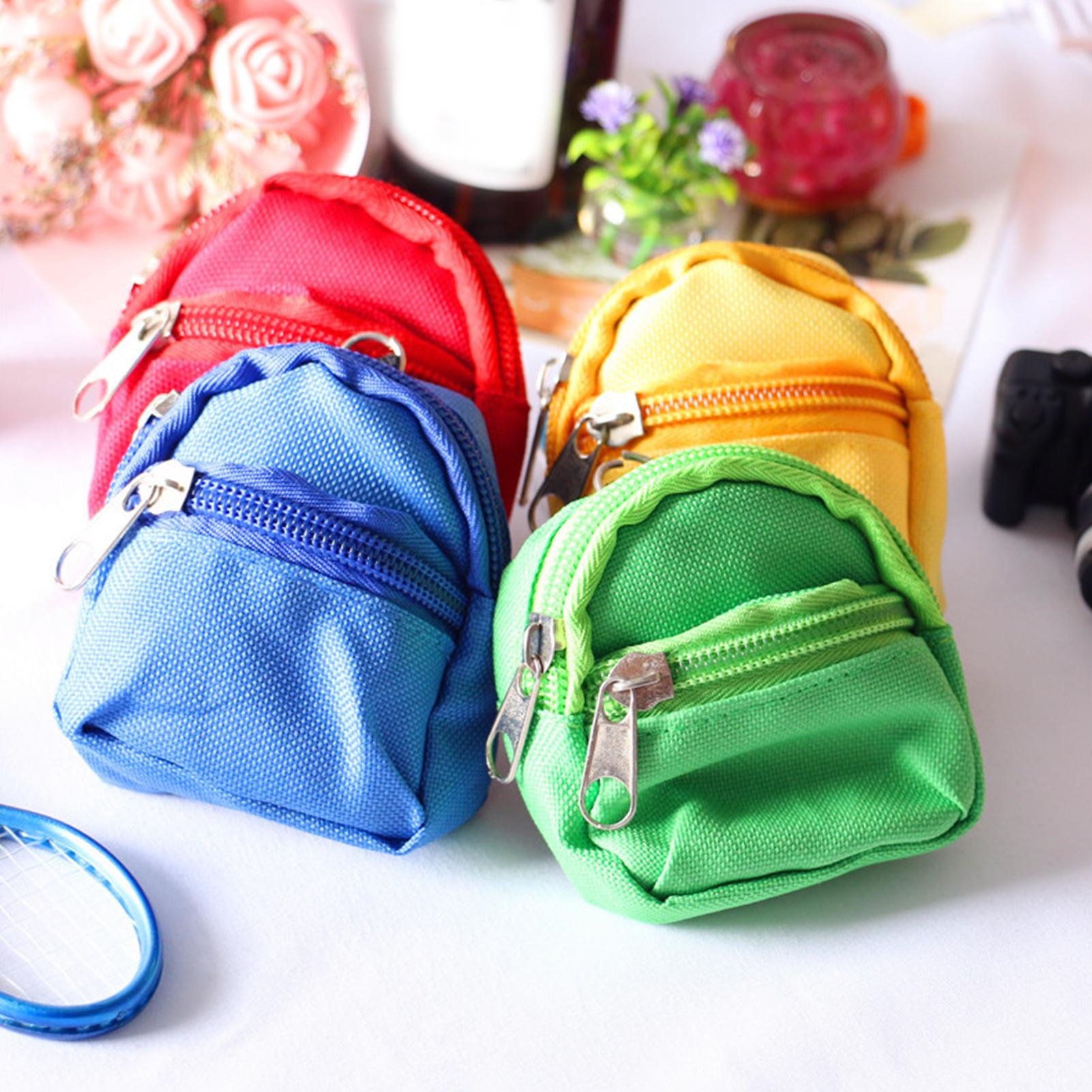 1/6 Mini Doll Backpack Simulation School Bag Model Dollhouse Decor Accessory