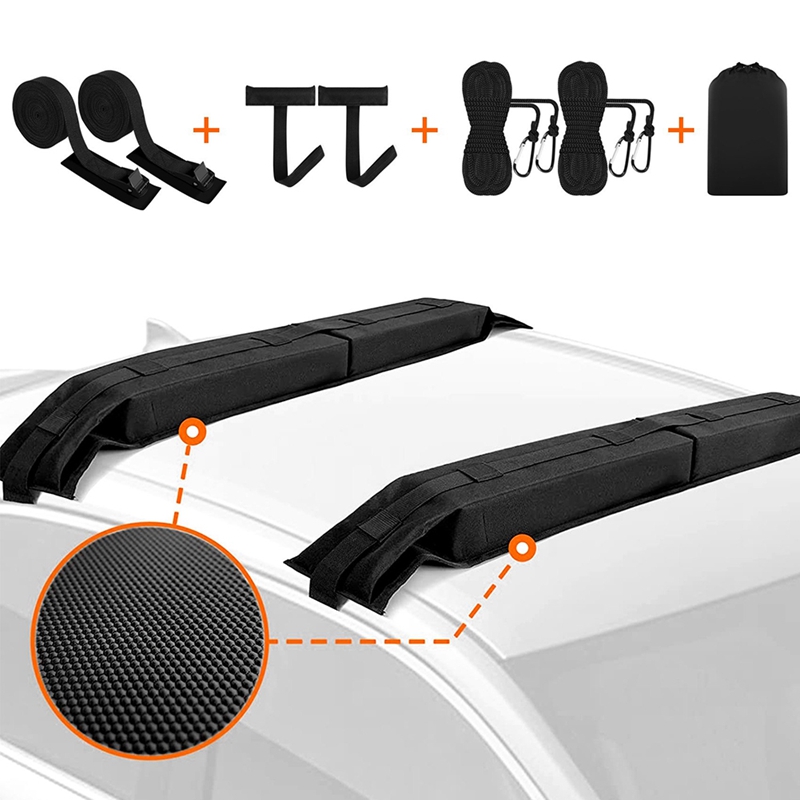 Car Soft Roof Rack Pads Luggage Carrier for Kayak Surfboard-SUP Canoe Kayak Accessories: Default Title