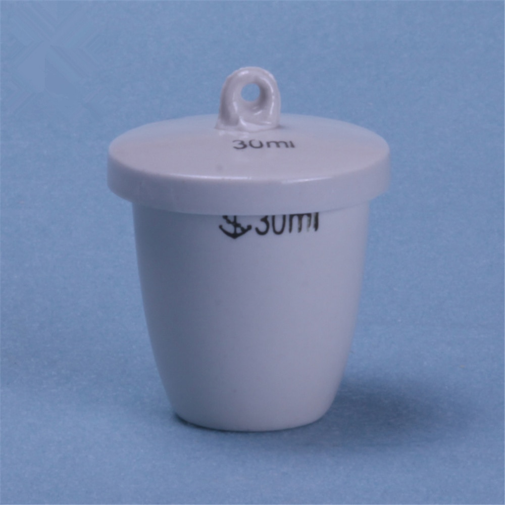 1pcs Lab Porcelain Crucible with cover 5-300ML High temperature resistant
