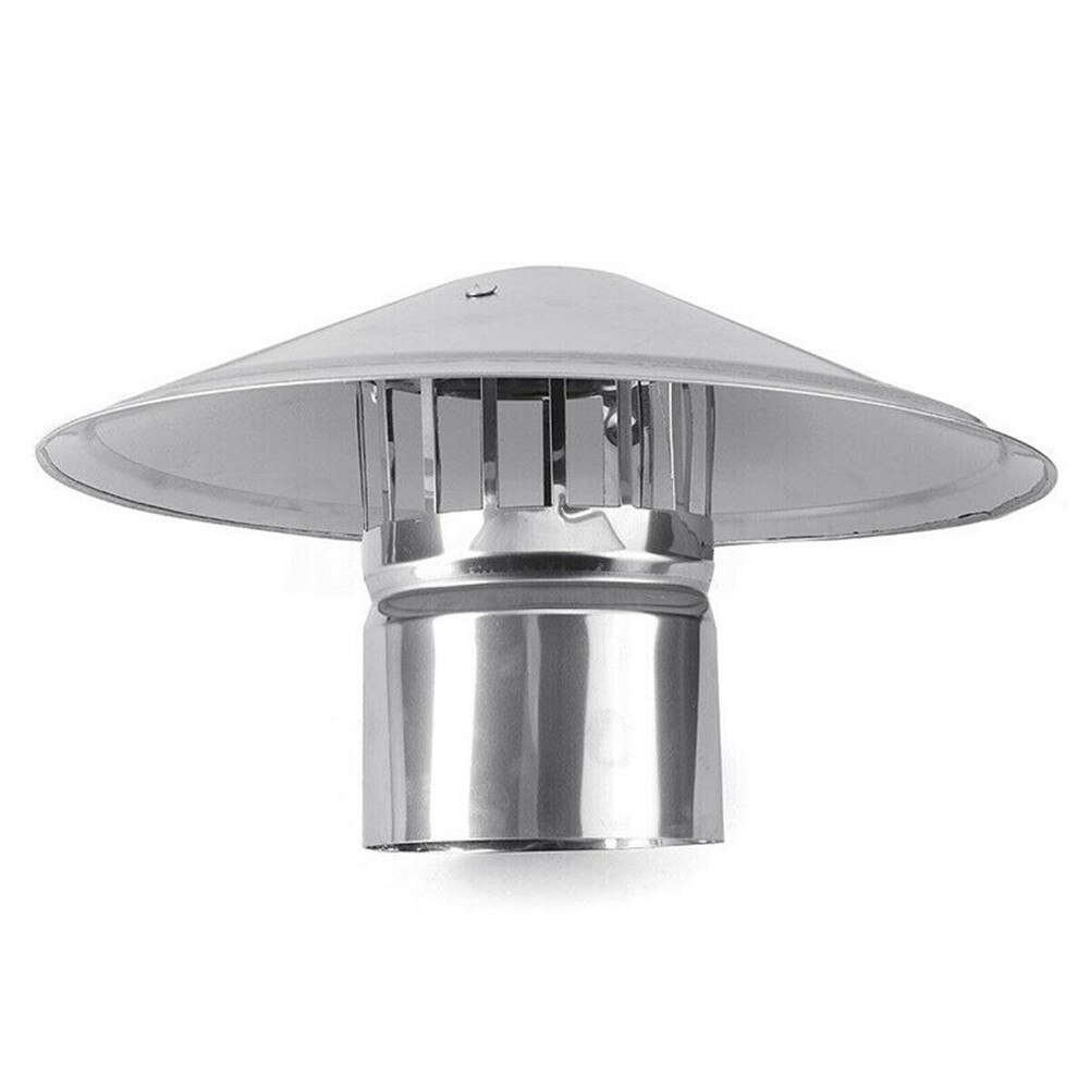 4/6/8 Inch Stove Pipe Chimney Cap Fireplaces Rain Hat Smokeware Zinc Alloy Mushroom-shaped