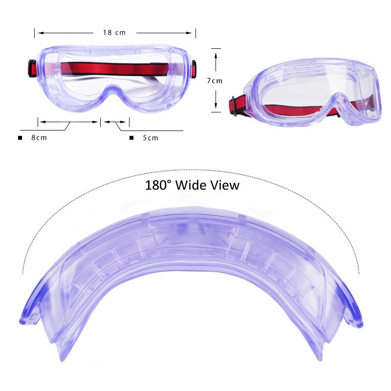 Wind Dust Proof Work Safety Goggles Anti Fog Impact Resistant Anti Splash Protective Glasses For Work Riding Eyes Protector