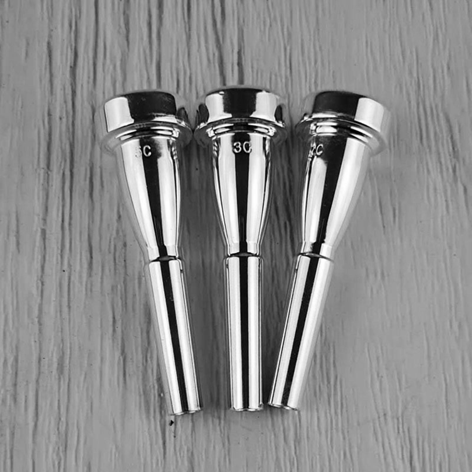 3x Trumpet Mouthpiece Musical Instruments Accessories for Beginners Students