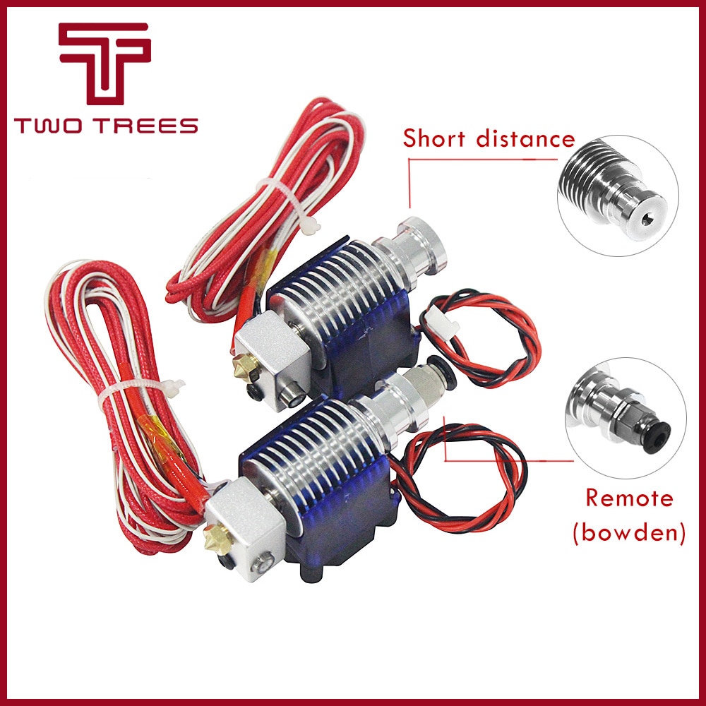 V6 J-head Hotend Extruder Kit 3D Printers Part Cooling Fan Bracket Block Thermistors Nozzle 0.4mm 1.75mm Filament Bowden Parts