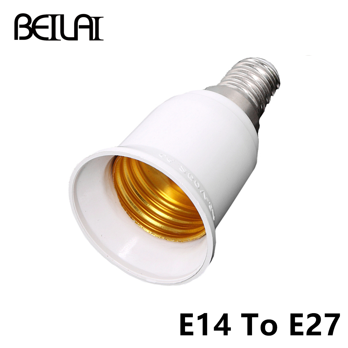RGB LED bulbs E14 TO E27 B22 GU10 Converter for LED Light Lamp Adapter Conversion Socket Material Fireproof Adapter Lamp Holder: E14 to E27