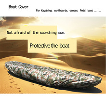 Fiskeri kanosejlads båddæksel v-skrog vandtæt støvtæt og ultraviolet båddæksel, egnet til kajak, surfbrætter, kanoer