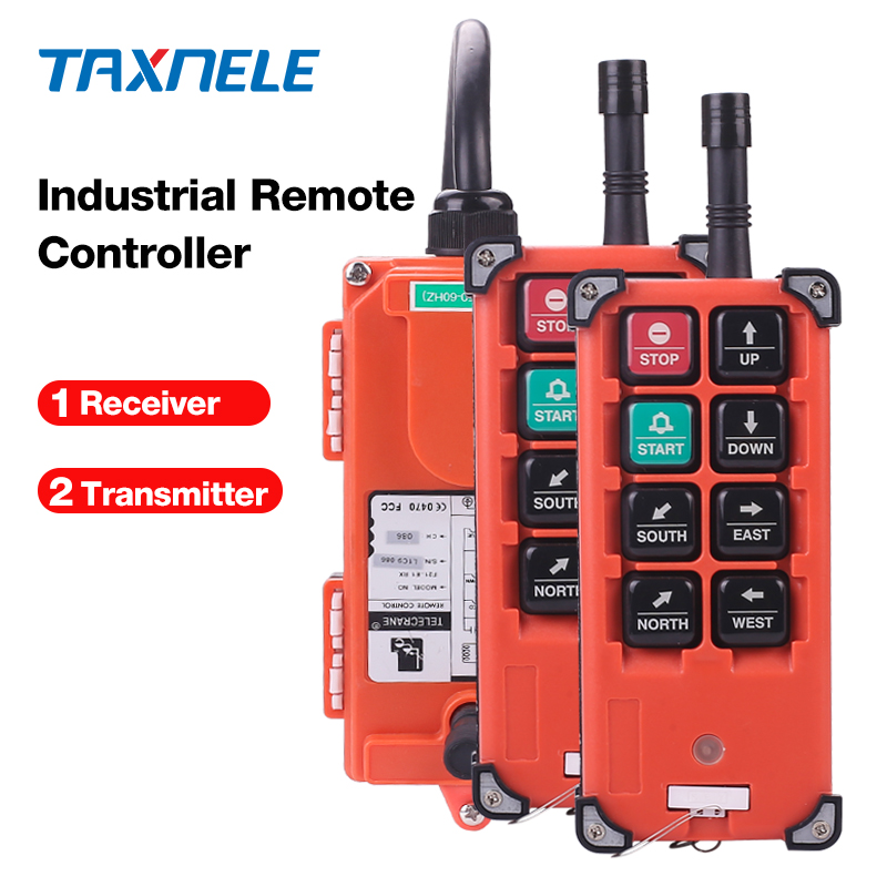 Industrial remote controller AC 220V 110V 380V 36V DC 12V 24V wireless switches Hoist Crane Control Lift Crane 868mhz 315mhz