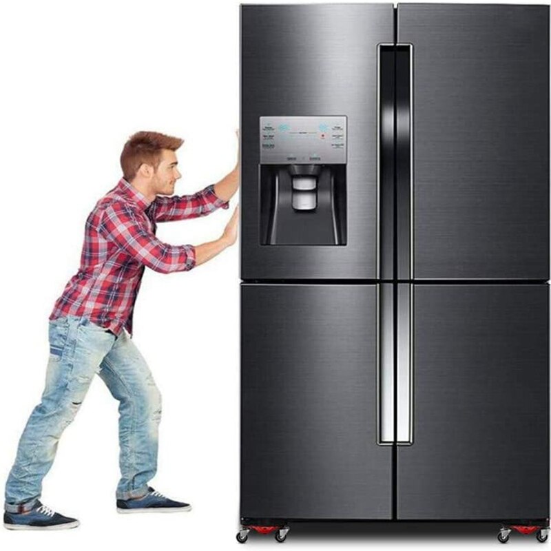 Furniture Sliders 6-Inch Steel Tri-Dolly, 3 Wheel Triple-cornered Furniture Dolly, Easy Moving System for Heavy Loads