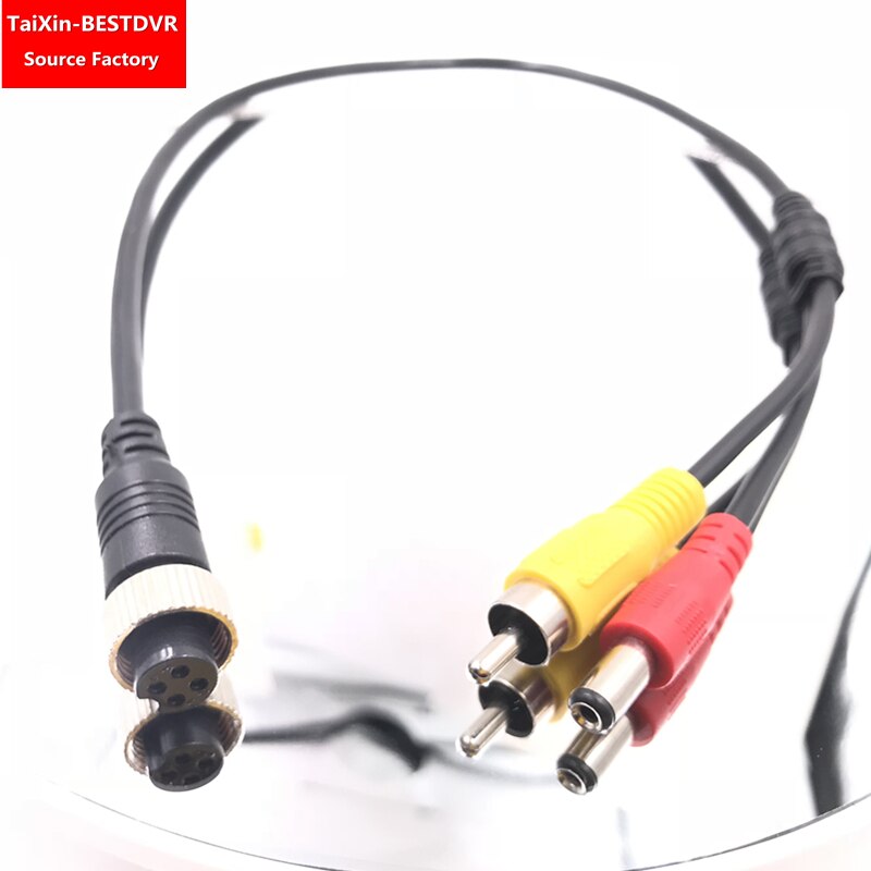 Lebanon video surveillance cable truck MDVR cmsv6 R&D plant Aviation female head-to-RCA male head+DC male head