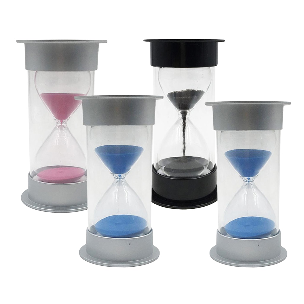 10/15/20 sekunder  /2 minutter farverig sandglas timeglas sand ur timer tæller på bordpladen hylde dekor dekoration børn