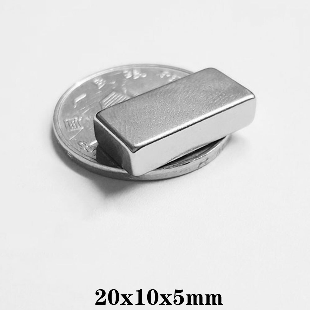 5 ~ 50 Stuks 20X10X5 Mm Krachtige Quadrate Magnetische Permanente Magneet 20X10X5mm Super Krachtige Magneet Neodymium Magneten 20*10*5 Mm