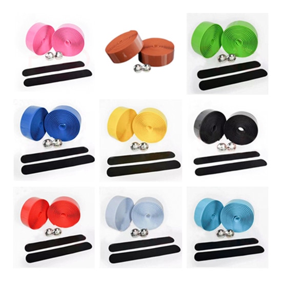 2 uds cinta para manillar de bicicleta cubierta para volante Correa antideslizante para manillar de bicicleta cinta de goma accesorios para manillar de bicicleta