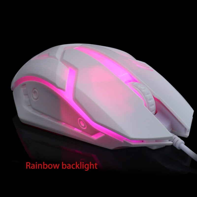 Ergonomic Wired Gaming Mouse Button LED 2000 DPI USB Computer Mouse With Backlig