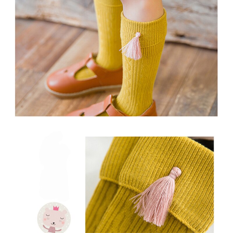Baby Meisjes Sokken Kniehoog - Katoen Prinses Stijl - Casual Peuter Kousen