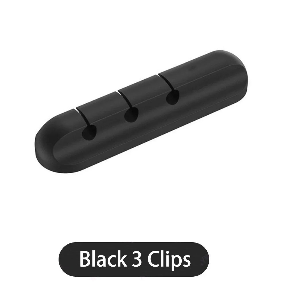 Clips de soporte de Cable adhesivo, organizador de cables de gestión de cables para escritorio, Cable de carga USB, mesita de noche, Cable de alimentación, Cable de ratón: Gris
