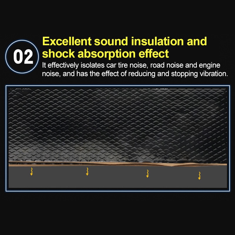 Car sound insulation shockproof plate rubber damping pad Soft Waterproof Car safety accessories