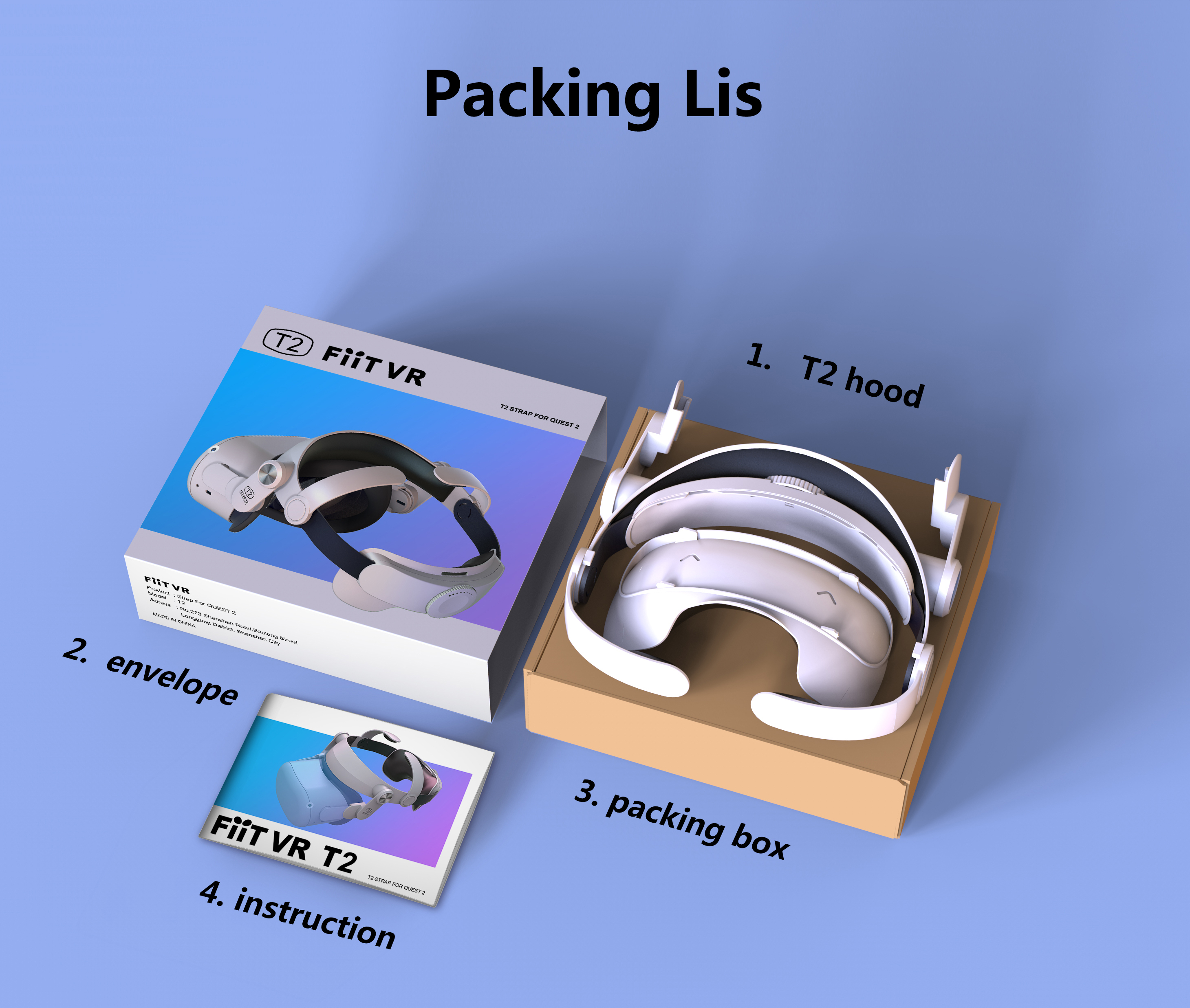 Oculus Quest 2 VR Elite Adjustable Head Strap Oculus Quest 2 Halo Strap Increase Supporting Improve Comfort-Virtual Accessories: type 2