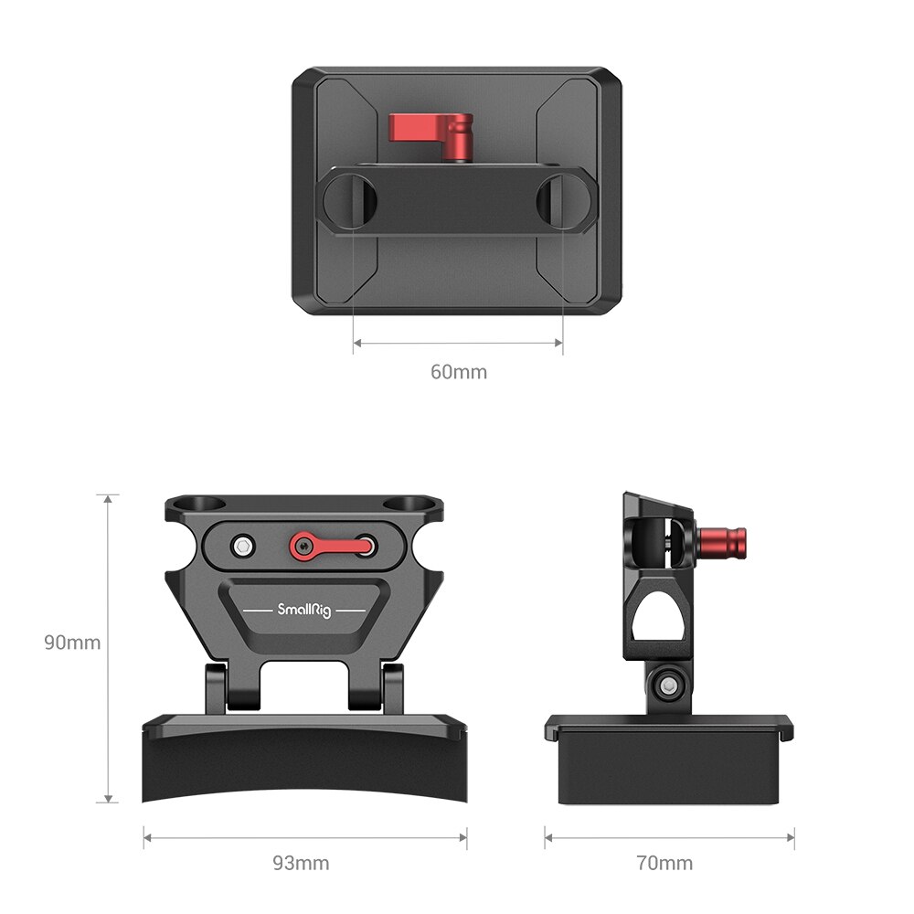 Pettorale leggero SmallRig con morsetto per asta che riduce il senso del peso delle riprese portatili a lungo termine MD3183