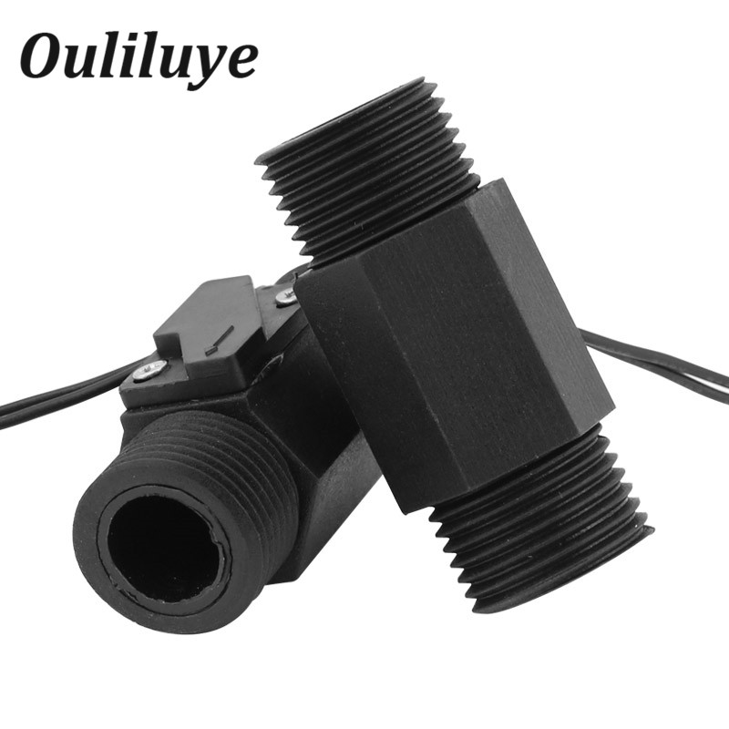 Magnetic Waterproof Pressure Resistant Flow Sensor Switch Water Liquid Level Meter Sensor Controller Flow Counter 0.75-3L/min