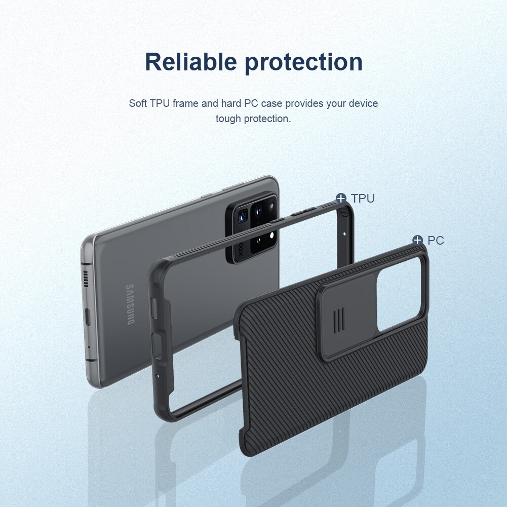 Voor Samsung S20 Ultra Case Nillkin Slide Camera Lens Beschermende Cover Case Voor Samsung Galaxy S20 Fe S20 + Plus note 20 Ultra
