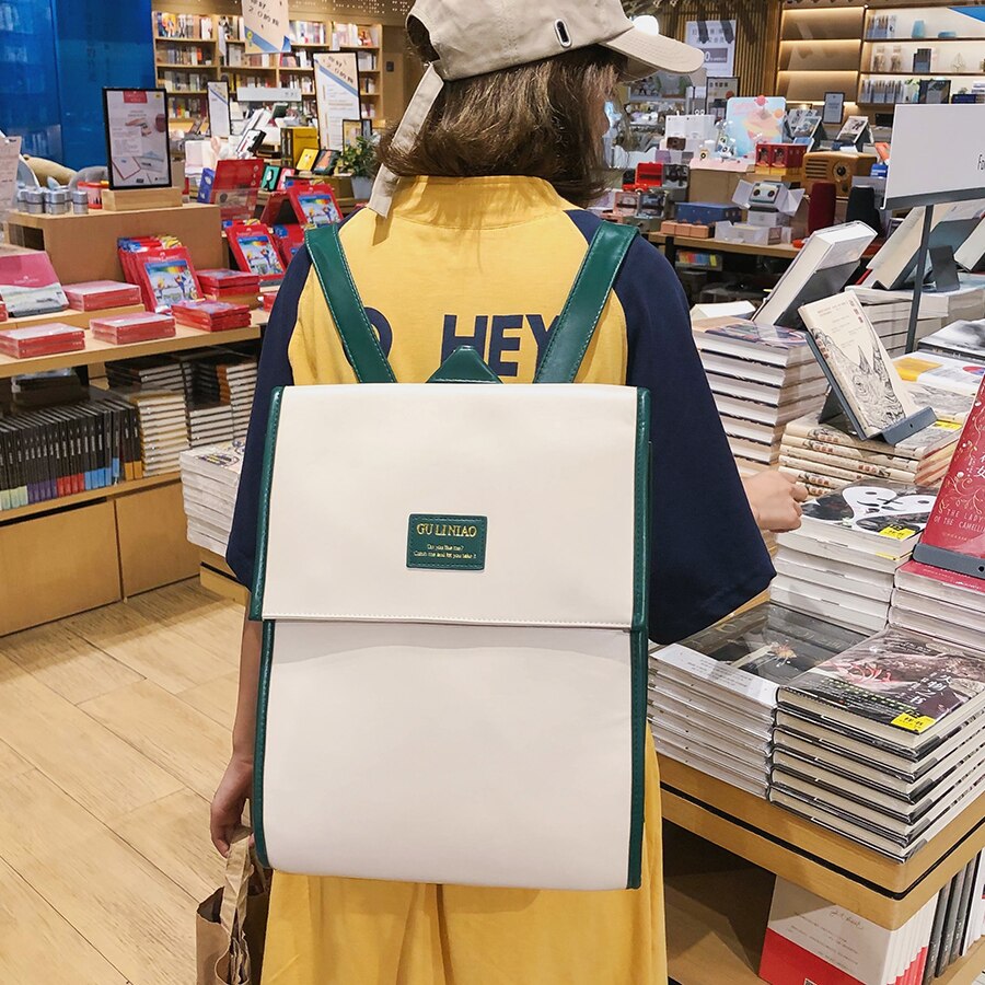 Koreaanse Stijl Rugzak Pu Leer Tiener Meisje Schooltas Mode Grote Capaciteit Boek Tas Laptop Rugzak Mochila Feminina