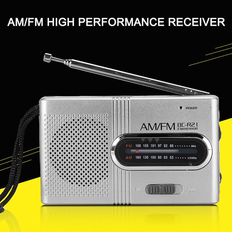 Radio Wireless Speakers Portable AM / FM Radio Music Player Digital Mini Radio Multifunctional FM Sound Recorder No-Insert Card