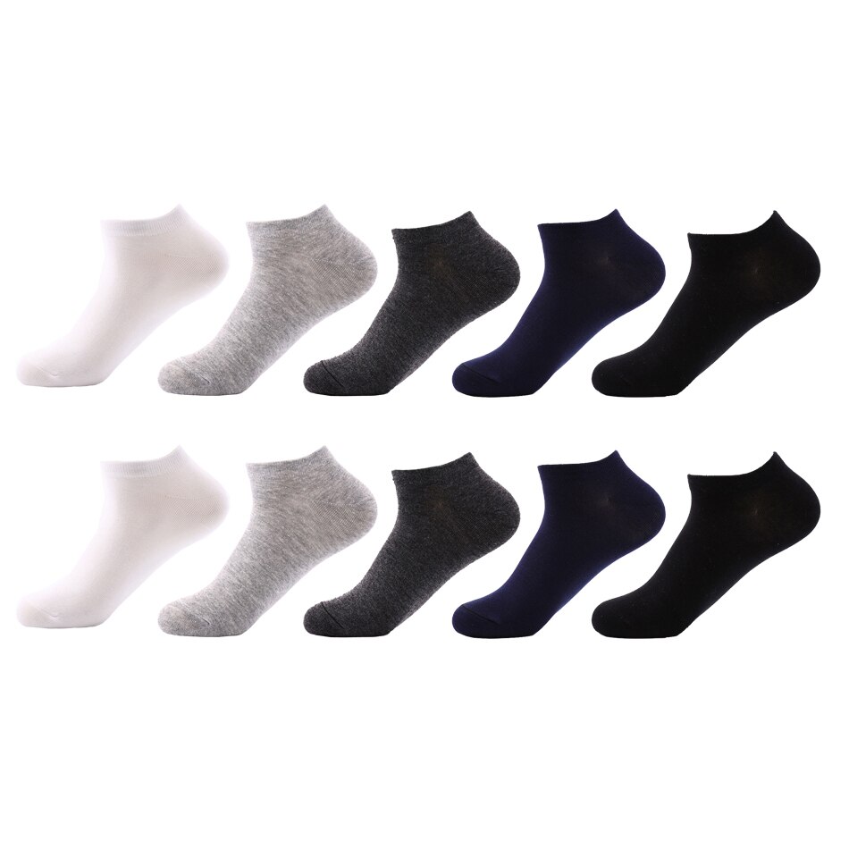 10 Pairs Ankle Socks Men Socks Low Cut Ankle Sock Men Short Socks Casual Sports Cotton Socks Men&#39;s No Show Socks Size 6-11: 10 Pairs 5 colors