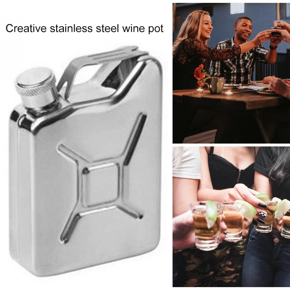 Sommar 5 oz jerrycan olja jerry can sprit höftkolv rostfritt stål vin potten jerrican bränsle bensin bensin burk