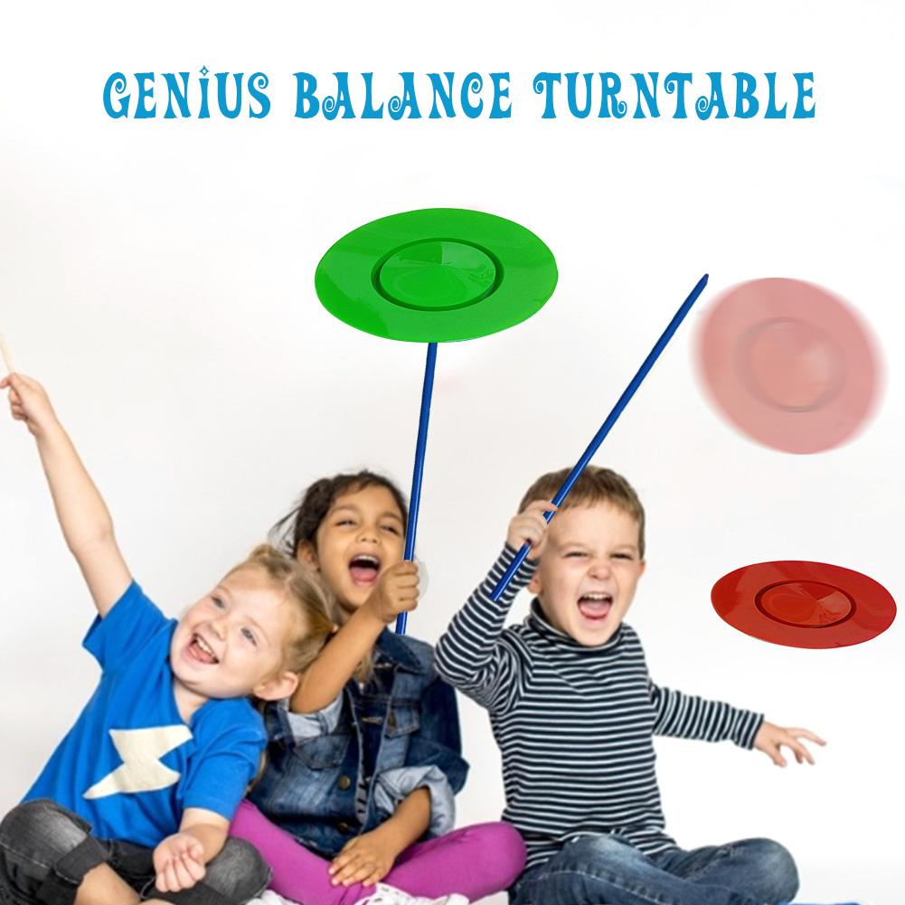 Adult Kids Spinning Juggling Plates Sticks Performance Prop Balance Skills Games Clown Circus Toy