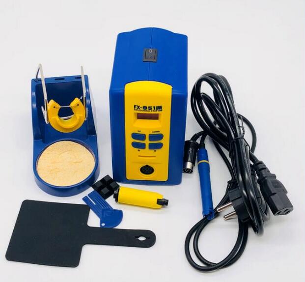 fx-951 Digital Thermostatic Soldering Station/Solder Electric Soldering Iron 110V/220V+Welding wire+tweezer+iron tip