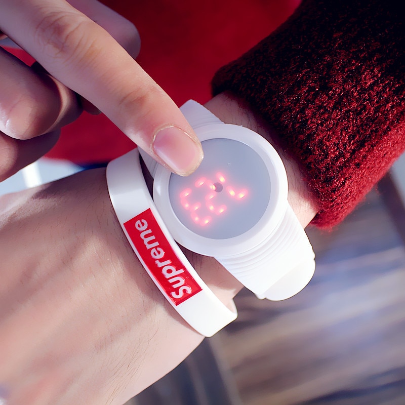 LED Kühlen Ultra-dünne Frauen Elektronische Uhr lässig Damen Uhren für freundlicher freundlicher Mädchen Armbinde uhr