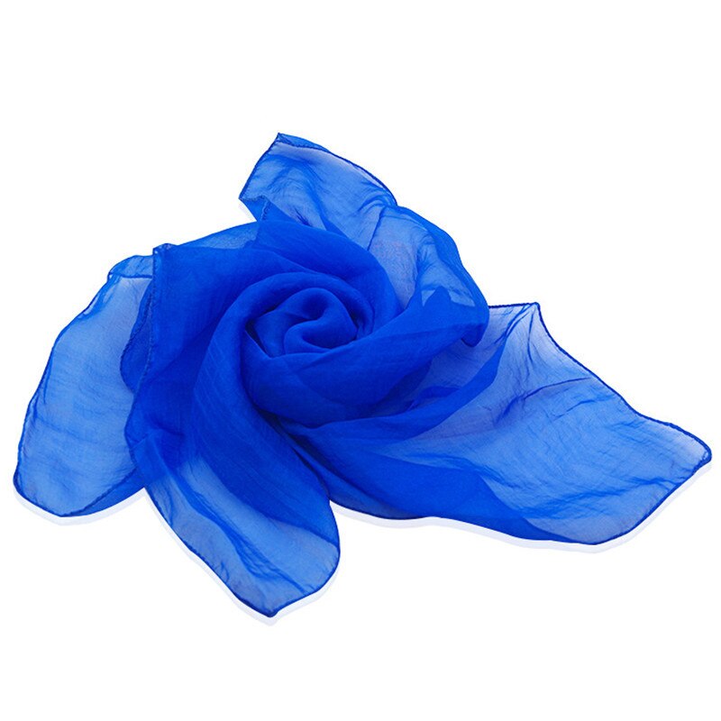 Zijde Fontein Doos Verandering Out Zijde Van Lege Doos Magie Rekwisieten Podium Sjaals Accessoires Gimmick Magic Props Tricks Toys: 60x60 blue