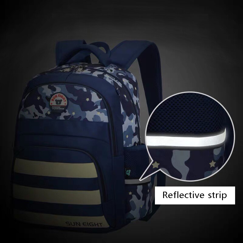 SUN EIGHT School Bags Children Backpack Camouflage School Backpack For Boys Kids Rucksack Travel Backpacks