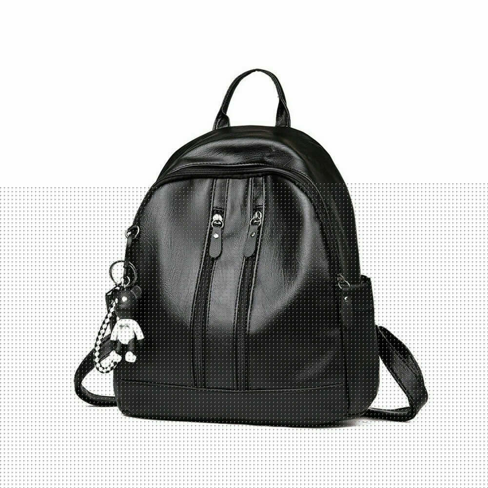 Hirigin Vrouwelijke Anti-Diefstal Rugzak Klassieke Pu Leer Effen Kleur Rugzak Mode Schoudertas Rugzak: 03