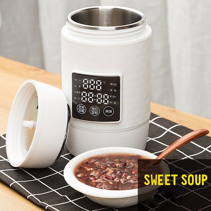 Best 700Ml Multifunctional Electric Kettle Smart Contact Control Heating Cup Portable Mini Electric Soup Pot for Travel