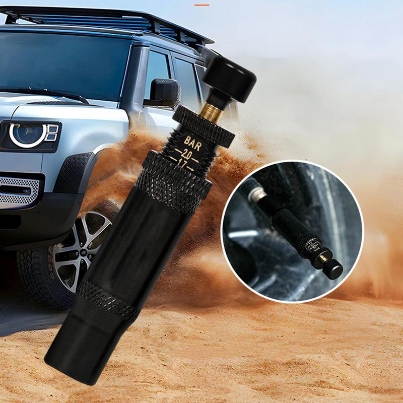aus-Straße-Reifen-Deflatoren, verstellbare Reifen-Luftabweiser, 4 Stück, 4 x 4 Dreh-an-Reifenfüller, 10–30 PSI, automatischer Stopp, schnell für
