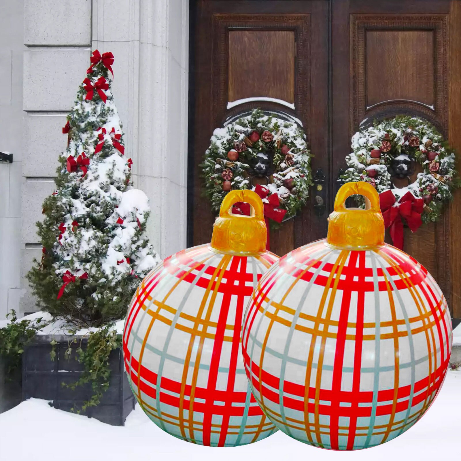 60cm PVC Inflatable Toy Balloon Stand Balloon Romantic Ornament Outdoor Birthday Party Wedding Xmas Decoration Supplies