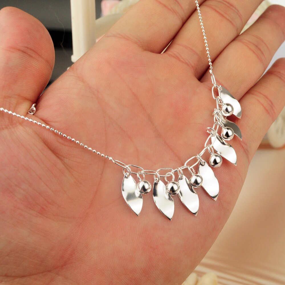 Indische fuß schmuck 925 Sterling silber ketten frauen Blatt anhänger Frau fuß ornamente von silber Sommer kollokation dekoration
