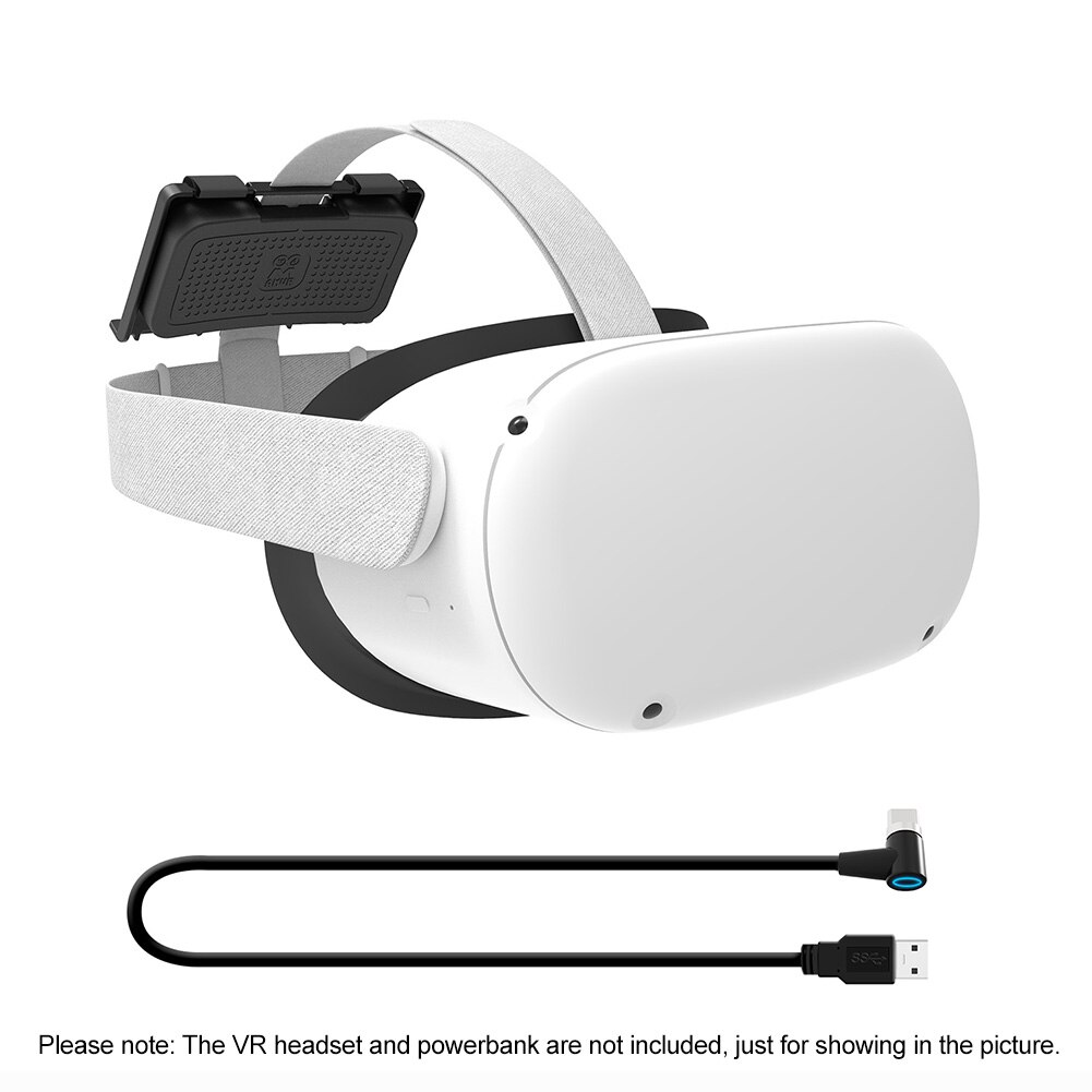 Accesorios VR con pegatina mágica para auriculares, correa duradera, soporte Powerbank, soporte de fijación portátil, multifunción para Oculus Quest 2