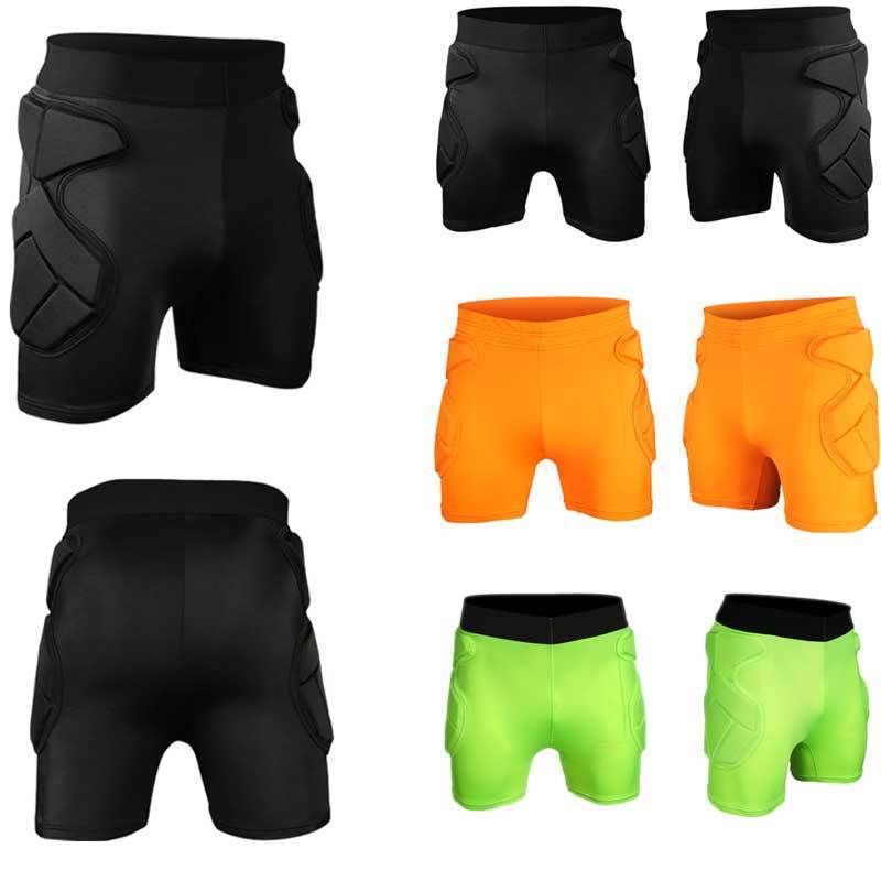 Sport Soccer Short Pants Crashproof Men GK Goal Keeper Goalie Padded Shorts