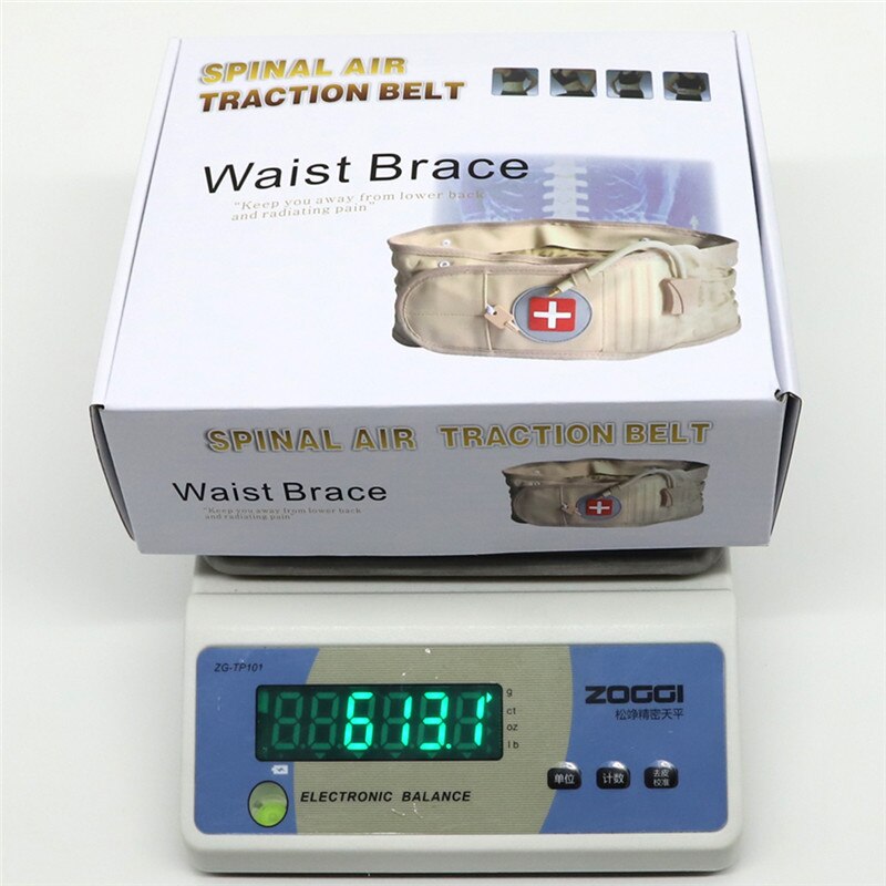 Lumbar Inflatable Traction Belt Back Decompression Waist Belt Pain Lower Lumbar Support Fit for 29 Inches-49 Inch